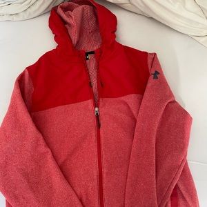 Men’s under armor jacket size large red